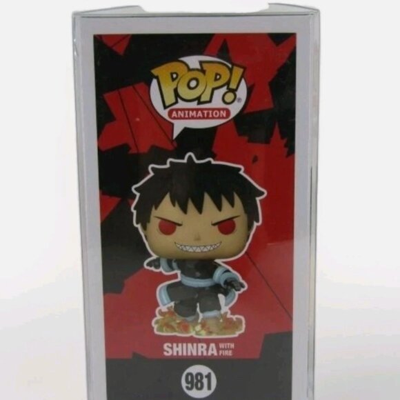 Funko Pop! Vinyl: Fire Force - Shinra with Fire #981 Boxlunch Exclusive GID NEW- - Picture 5 of 10